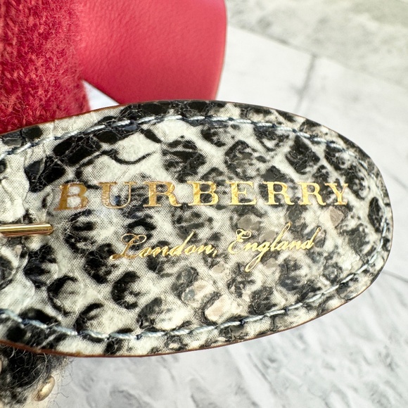NEW Burberry Snakeskin Embossed Leather Rooster - Picture 8 of 11